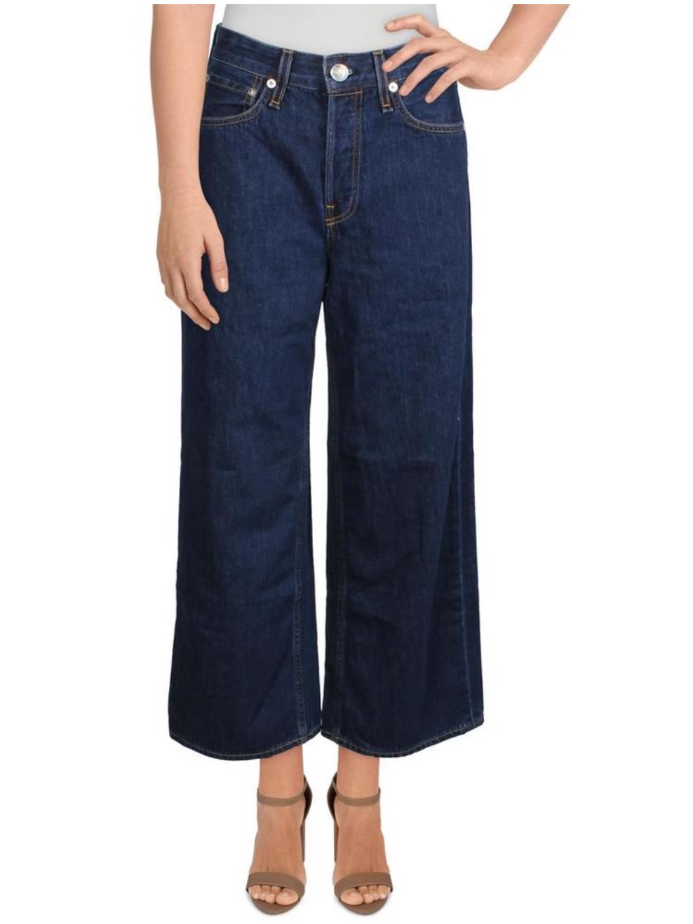 Rag & Bone Maya High Rise Ankle Wide Leg Cote D Azur Jeans Size 25
